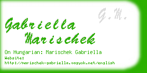 gabriella marischek business card